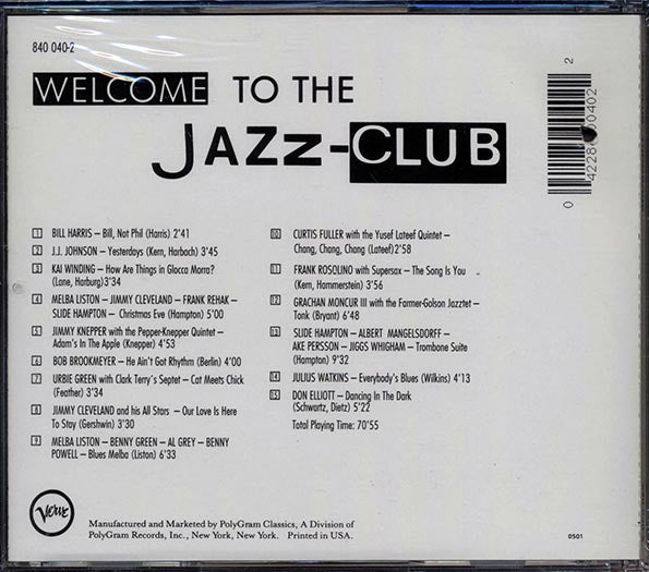 Bill Harris, JJ Johnson, Kai Winding, Etc. - Jazz Club: Trombone (CD)