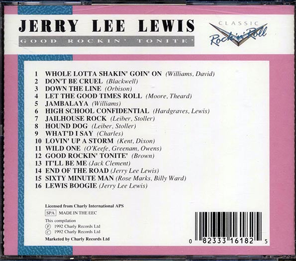 Jerry Lee Lewis - Good Rockin' Tonite (CD)
