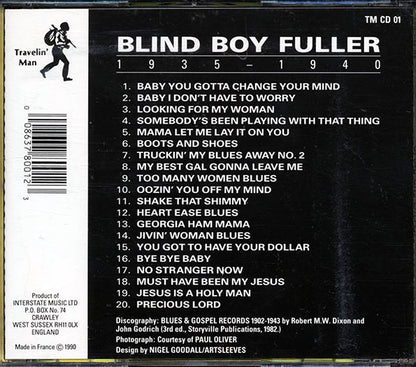Blind Boy Fuller - 1935-1940 (CD)
