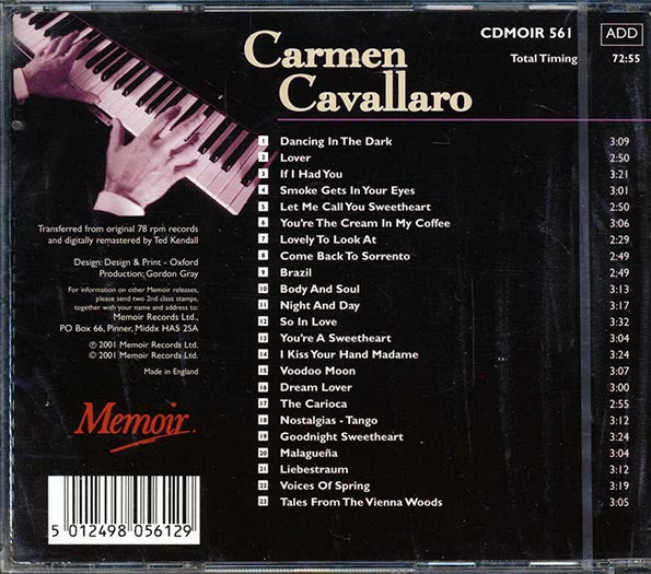 Carmen Cavallaro - Night & Day (CD)