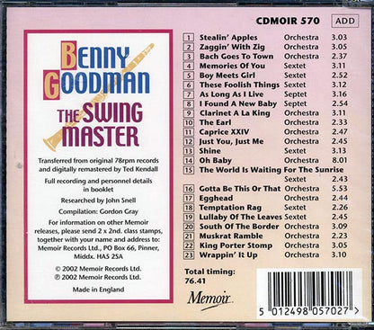 Benny Goodman - The Swing Master (CD)