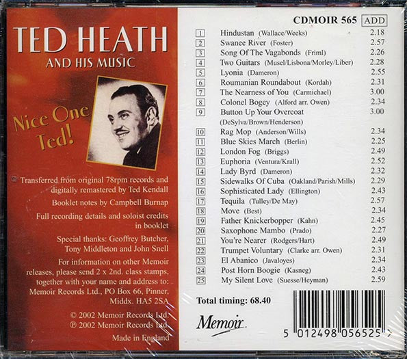 Ted Heath - Nice One Ted (CD)