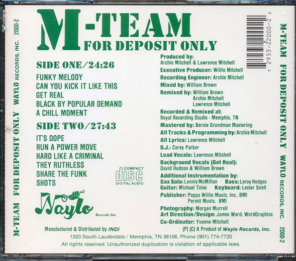 M-Team  - For Deposit Only (CD)