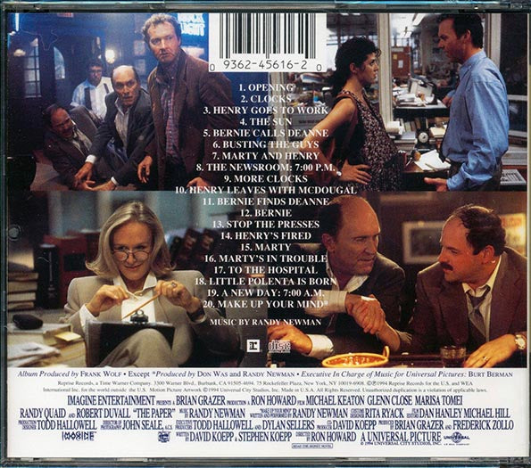 Randy Newman - The Paper Music Form The Motion Picture (CD)