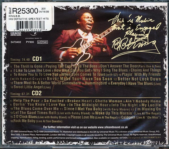 BB King - His Definitive Greatest Hits (CD)