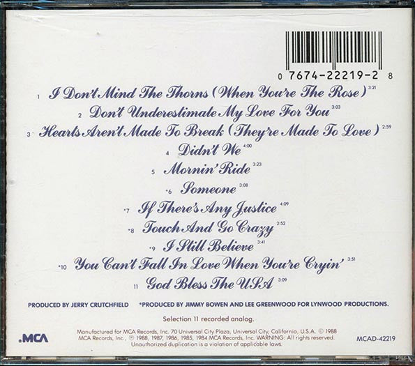 Lee Greenwood - Greatest Hits Volume Two (CD)