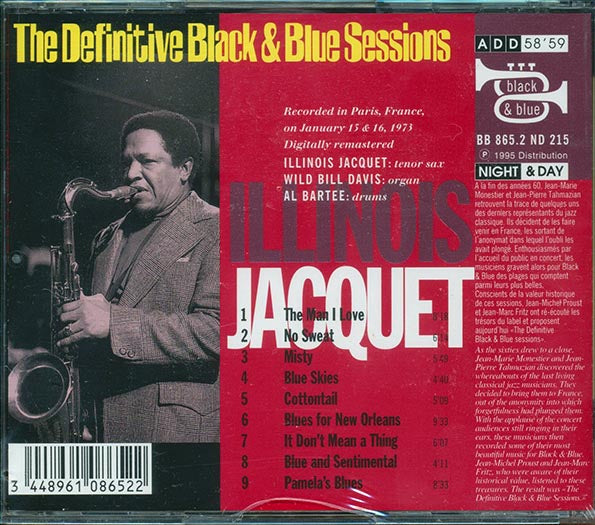 Illinois Jacquet - The Man I Love: The Definitive Black And Blue Sessions (CD)