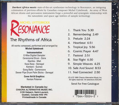 Michel Uyttebroek  - Resonance The Rhythms Of Africa (CD)