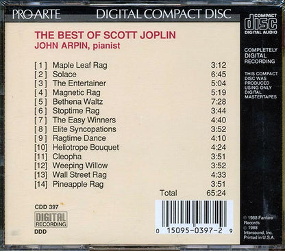 Scott Joplin, John Arpin  - Scott Joplin Greatest Hits (CD)