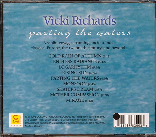 Vicki Richards  - Parting The Waters (CD)