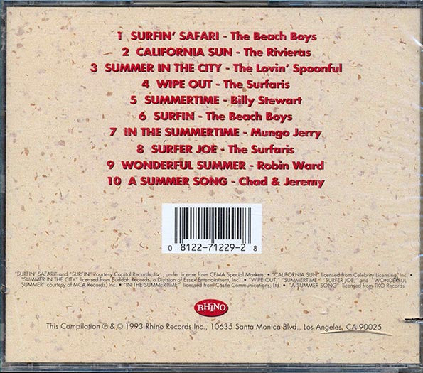 The Beach Boys, Billy Stewart, The Rivieras, Etc. - Summer Hits (CD)