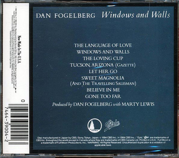 Dan Fogelberg - Windows And Walls (CD)