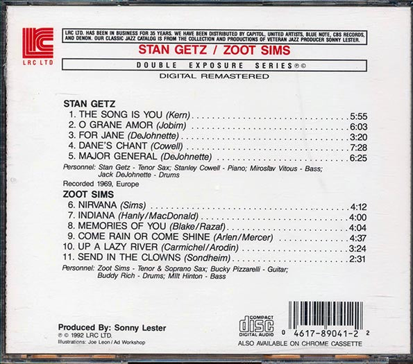 Stan Getz, Zoot Sims - Double Exposure (CD)