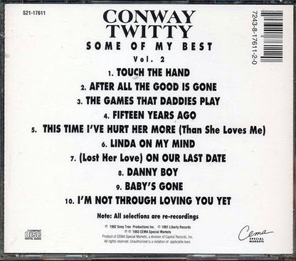 Conway Twitty - Some Of My Best Volume 2 (CD)