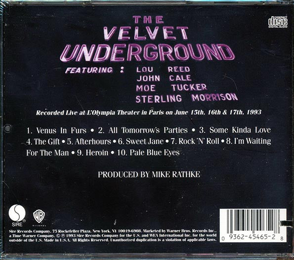 The Velvet Underground - Live MCMXCIII (CD)