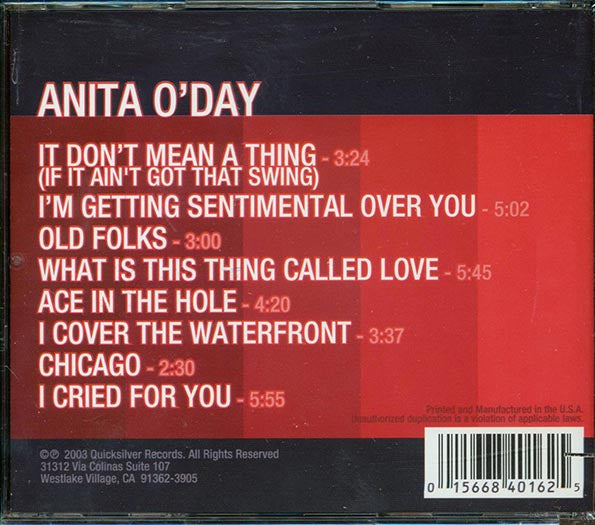 Anita O'Day - There's Only One (CD)