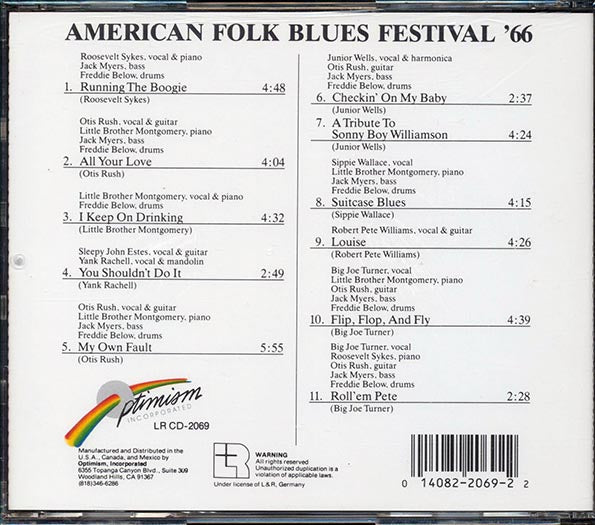 Roosevelt Sykes, Otis Rush, Little Brother Montgomery, Etc. - American Folk Blues Festivals '66 (CD)