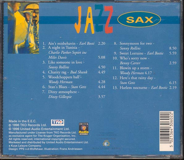 Earl Bostic, Woody Herman, Sonny Rollins, Etc. - Jazz Sax Members Edition (CD)