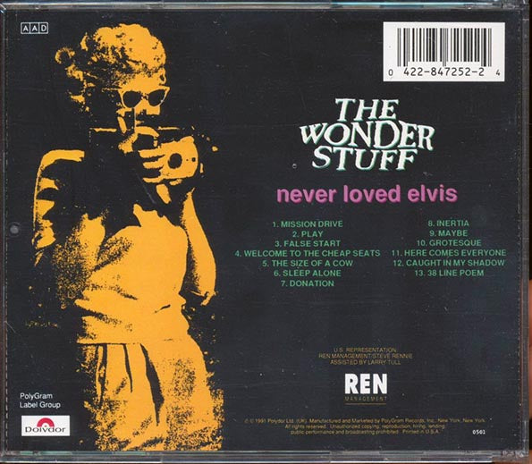 The Wonder Stuff  - Never Loved Elvis (CD)