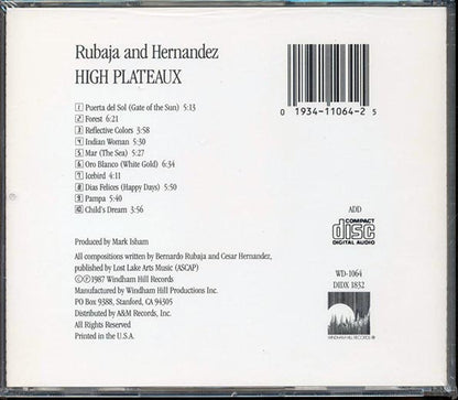 Rubaja & Hernandez - High Plateaux (CD)