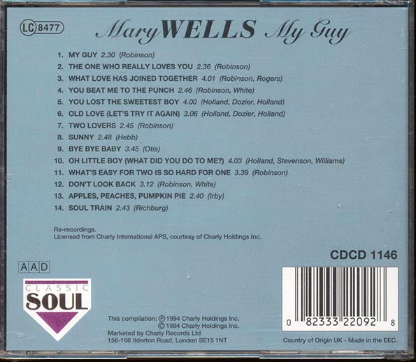 Mary Wells  - My Guy (CD)