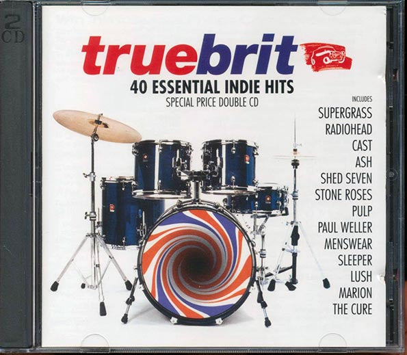 New Order, Radiohead, The Cure, Etc. - Truebrit 40 Essential Indie Hits  (40 tracks) (CD)