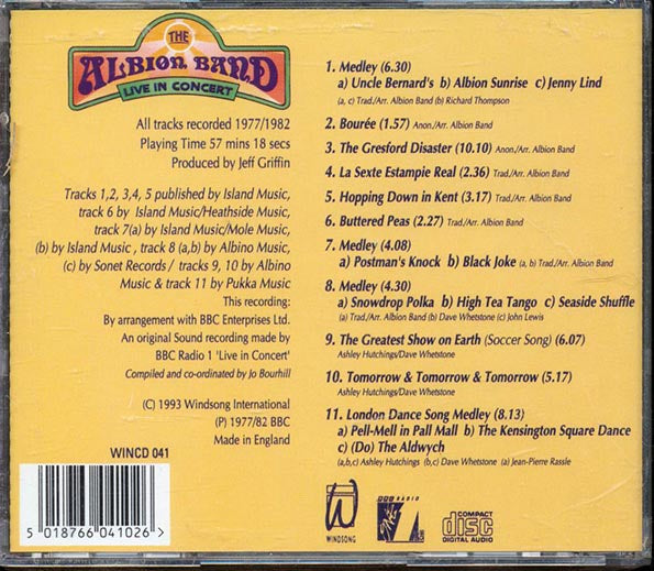 The Albion Band - Live In Concert (CD)