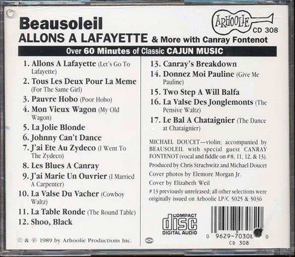 Beausoleil, Michael Doucet, Canray Fontenot - Allons A Lafayette And More (CD)