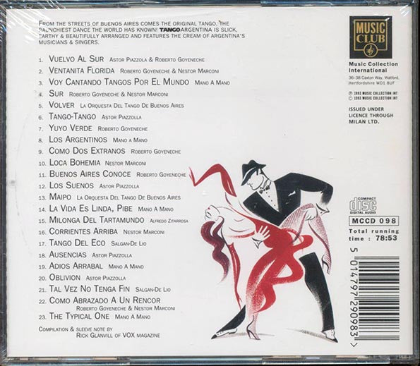 Roberto Goyeneche & Nestor Marconi, Astor Piazzolla, Mano Y Mano, Etc. - Tango Argentina (CD)