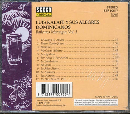 Luis Kalaff Y Los Alegres Dominicanos  - Bailemos Merngue Volume One (CD)