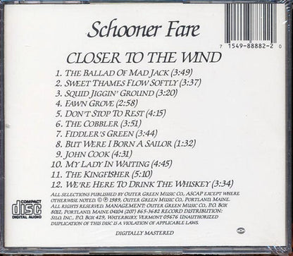 Schooner Fare  - Closer To The Wind (CD)