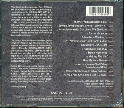 John Williams - Schindlers List Original Motion Picture Soundtrack (CD)