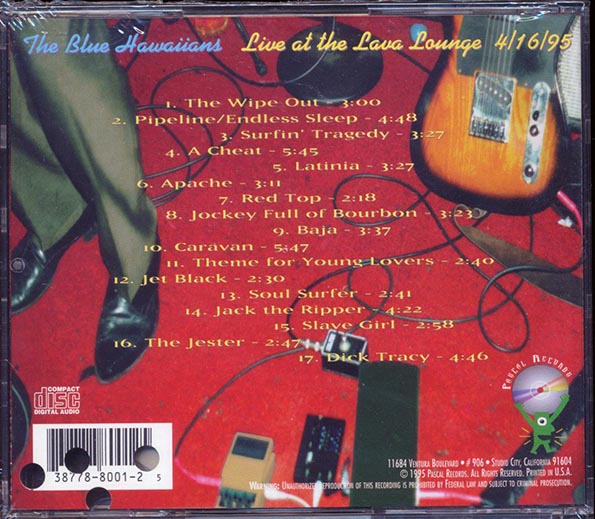 The Blue Hawaiians  - Live At The Lava Lounge (CD)