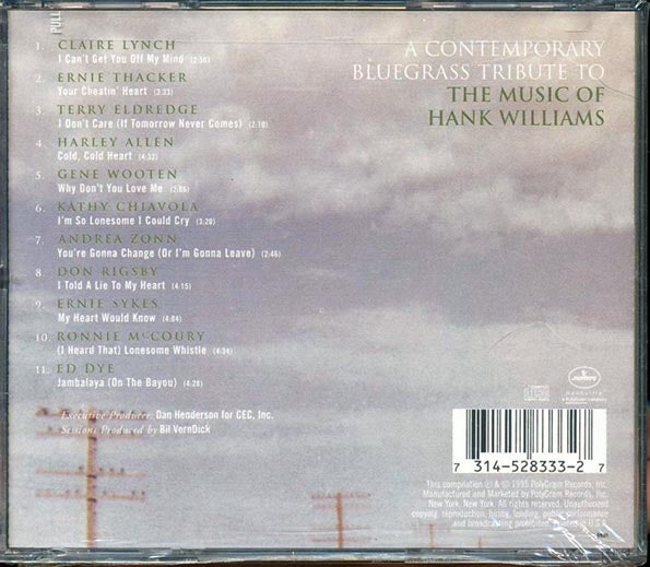 Clarie Lynch, Ernie Thacker, Harley Allen, Etc. - A Picture Of Hank The New Bluegrass Way (CD)