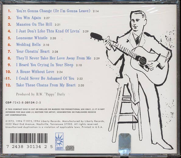 George Jones  - My Favorites Of Hank Williams (CD)