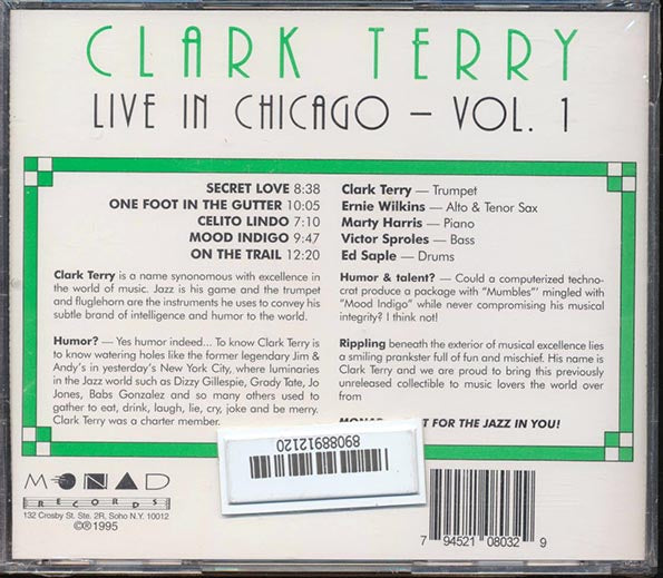 Clark Terry  - Live In Chicago Volume One (CD)