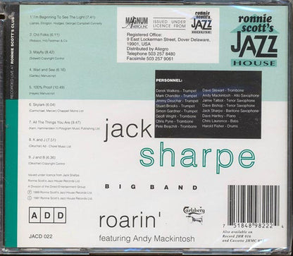 The Jack Sharpe Big Band - Roarin (CD)