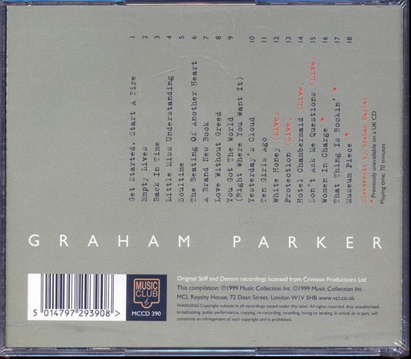 Graham Parker  - Stiffs And Demons (CD)