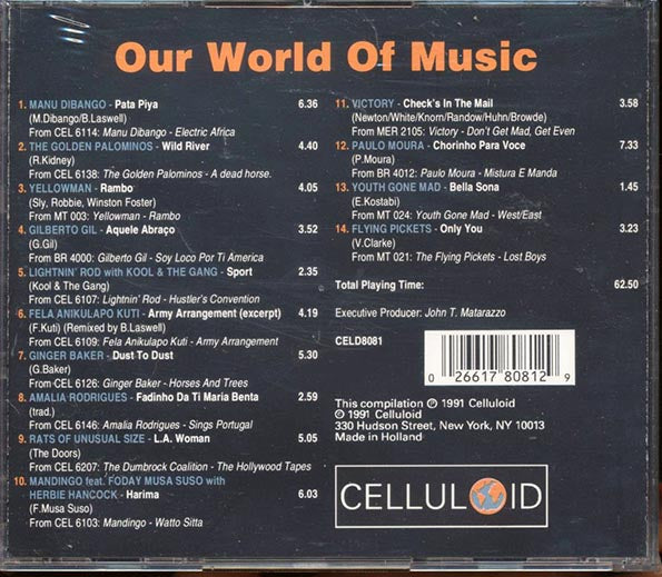 Manu Dibango, The Golden Palominos, Yellowman, Etc. - Celluloid Our World Of Music (CD)
