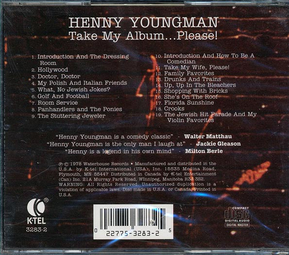 Henny Youngman - Take My Album Please Or: 2 Sets For The Price Of One (CD)