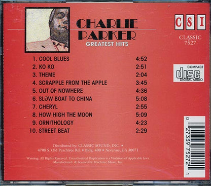 Charlie Parker - Greatest Hits (CD)