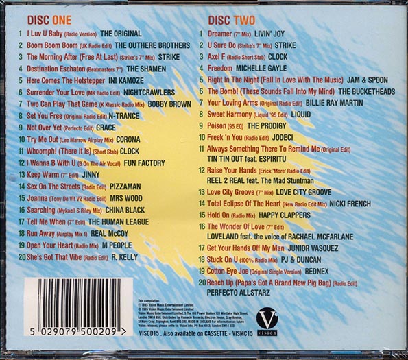 The Original, The Outhere Brothers, Strike, Etc. - Best Dance Album Of The Year 95 (40 tracks) (CD)