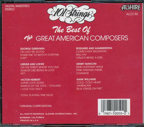 101 Strings - The Best Of The Great American Composers Volume 6 (CD)