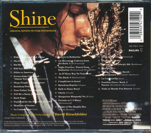 David Hirschfelder, Chopin, Mary Doumany, Etc. - Shine: Original Motion Picture Soundtrack (CD)