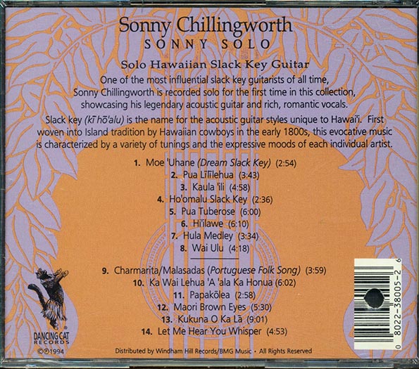 Sonny Chillingworth - Sonny Solo (CD)
