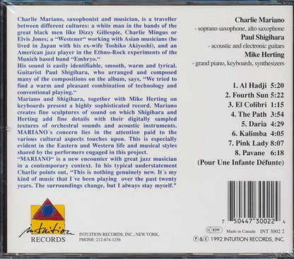 Charlie Mariano  - Mariano (CD)