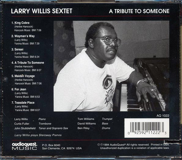 Larry Willis Sextet  - A Tribute To Someone (CD)