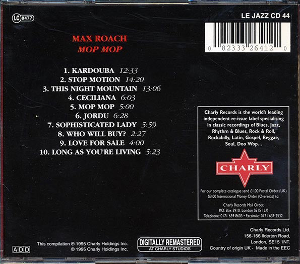 Max Roach  - Mop Mop (CD)