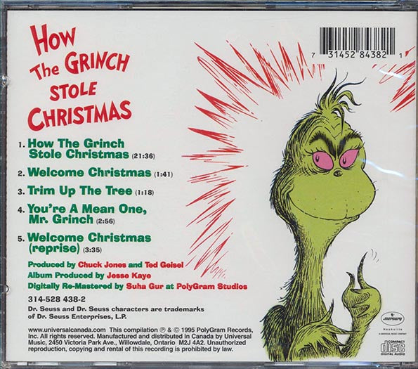 Dr. Seuss - How The Grinch Stole Christmas (CD)