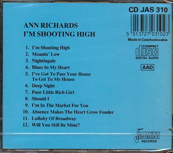 Ann Richards  - I'm Shooting High (CD)